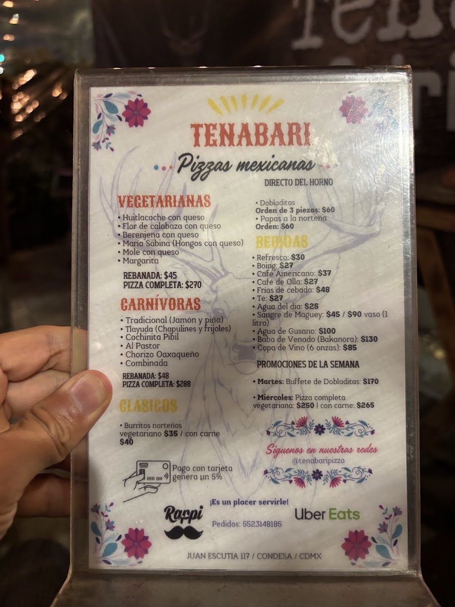 Tenabari Pizza Menu Photo 3