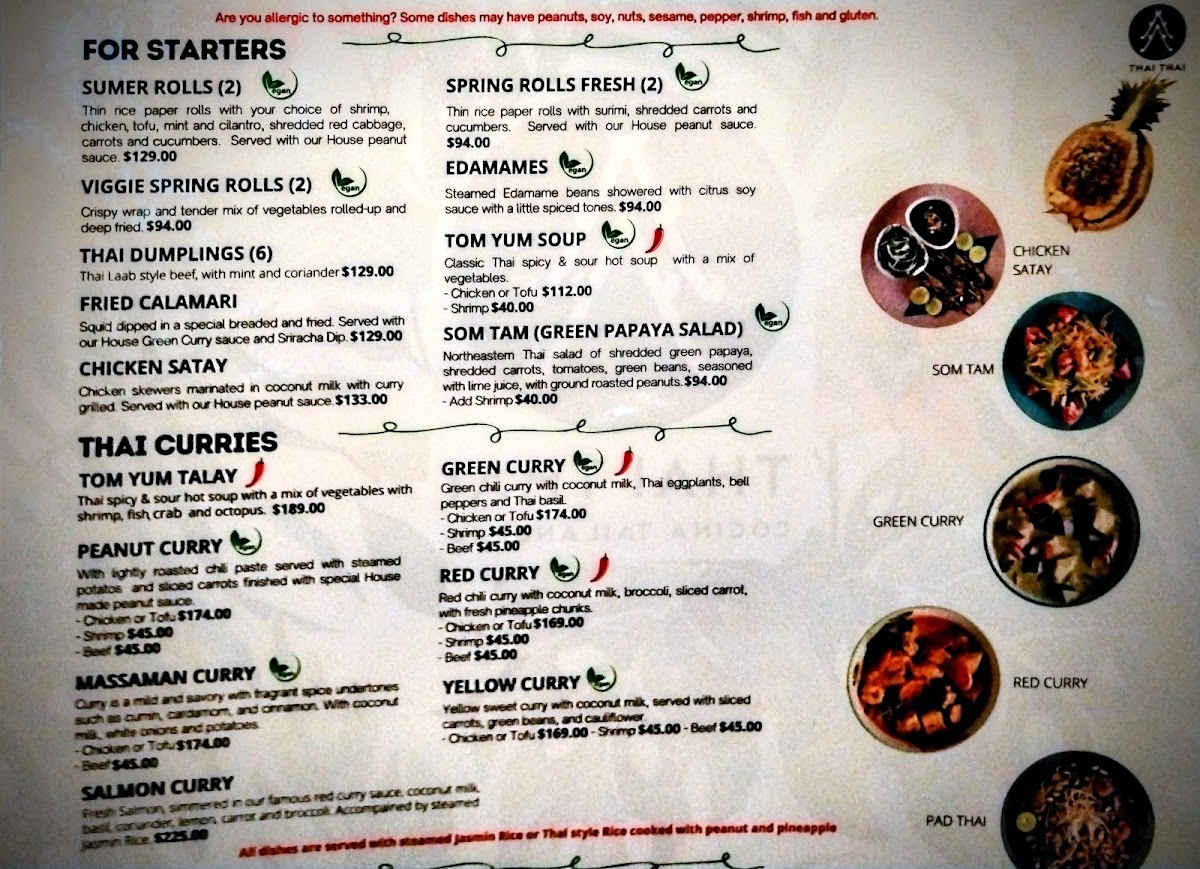 Thai Thai Menu Photo 8