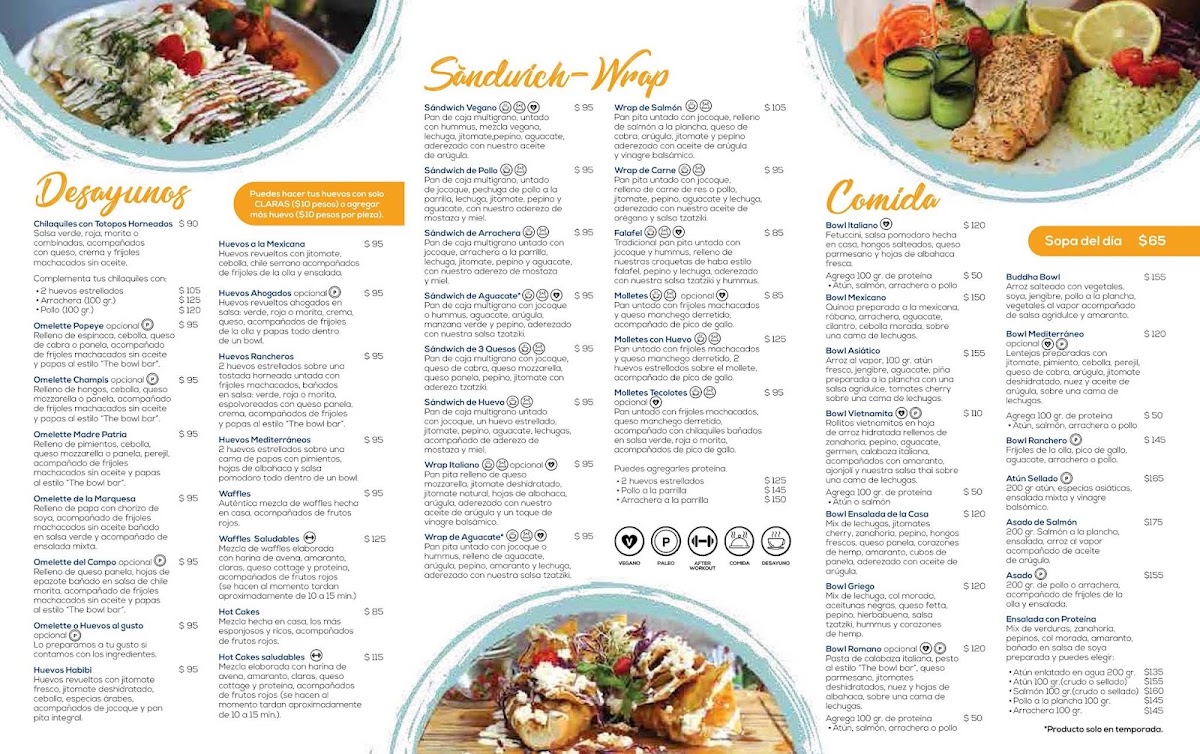 The Bowl Bar Menu Photo 10