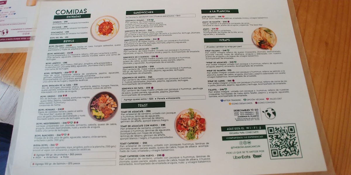 The Bowl Bar Menu Photo 4