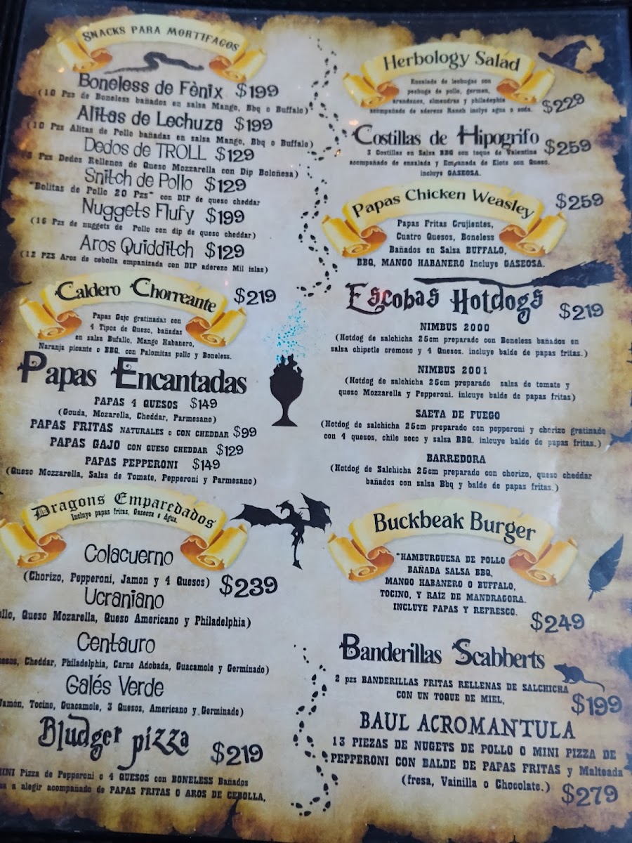 The Cauldron Wizard’s Coffee Menu