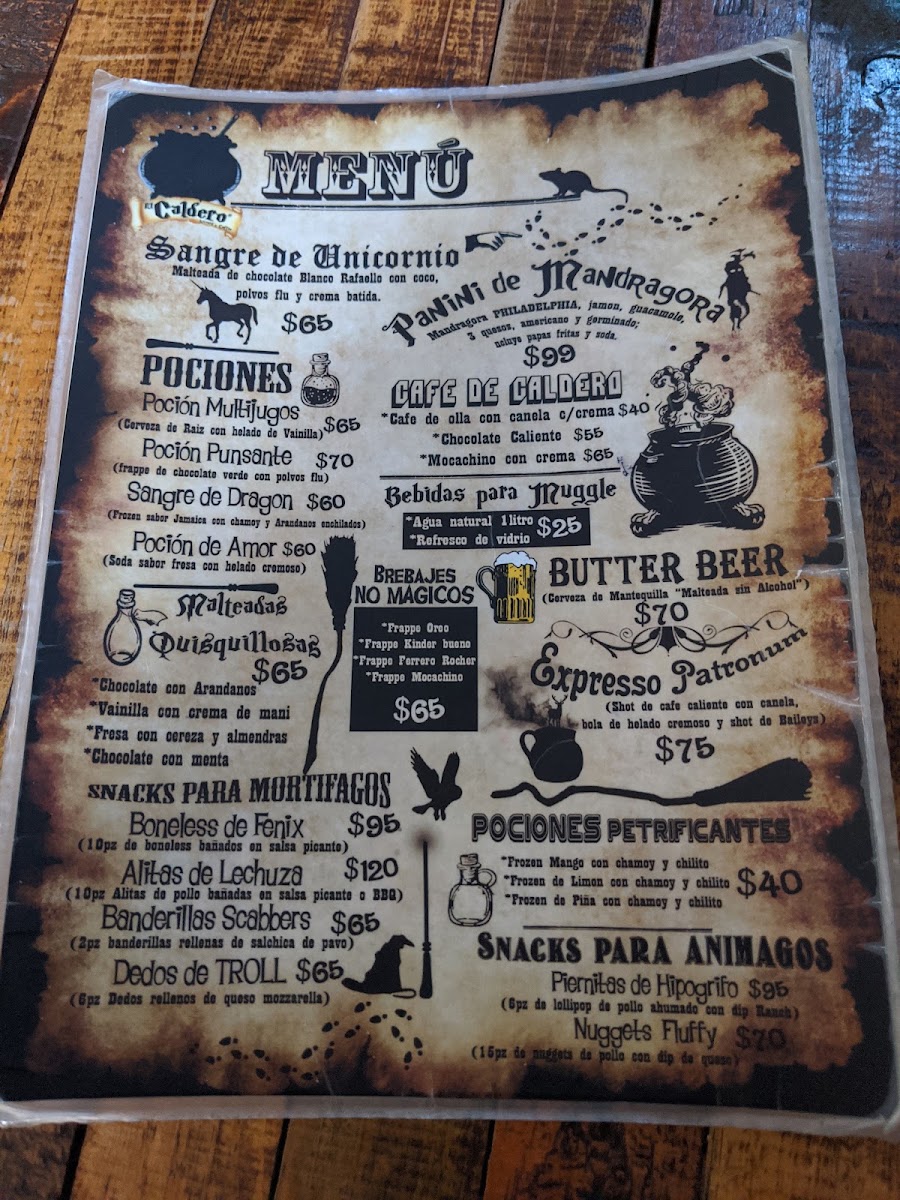 The Cauldron Wizard’s Coffee Menu Photo 10