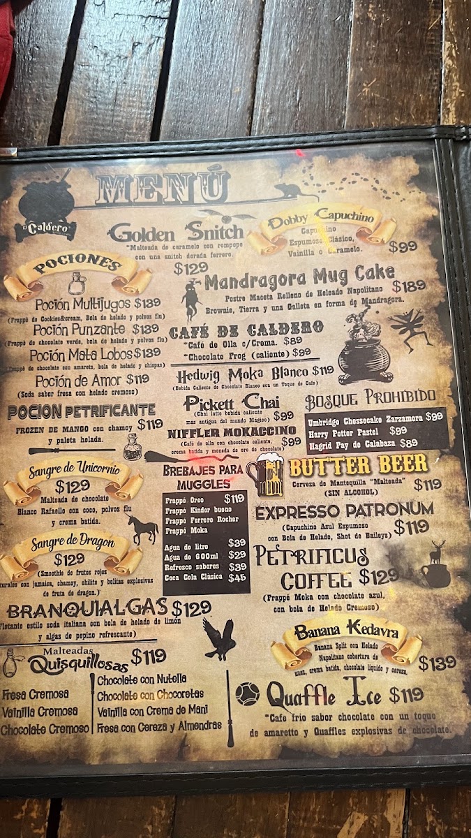 The Cauldron Wizard’s Coffee Menu Photo 2