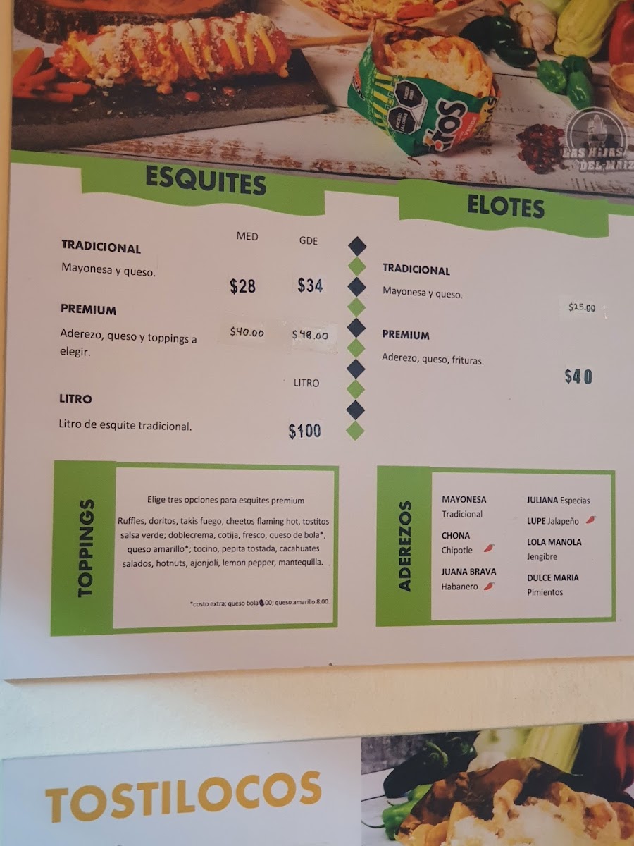 The Daughters Of Corn Menu Photo 9
