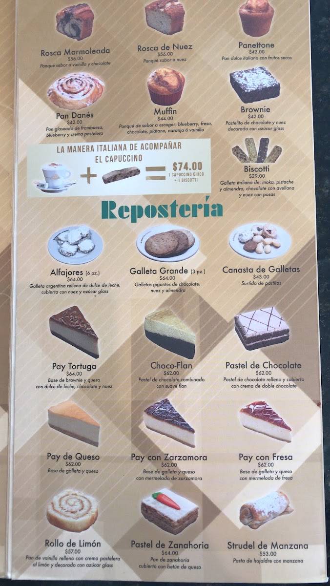 The Italian Coffee Company Menu