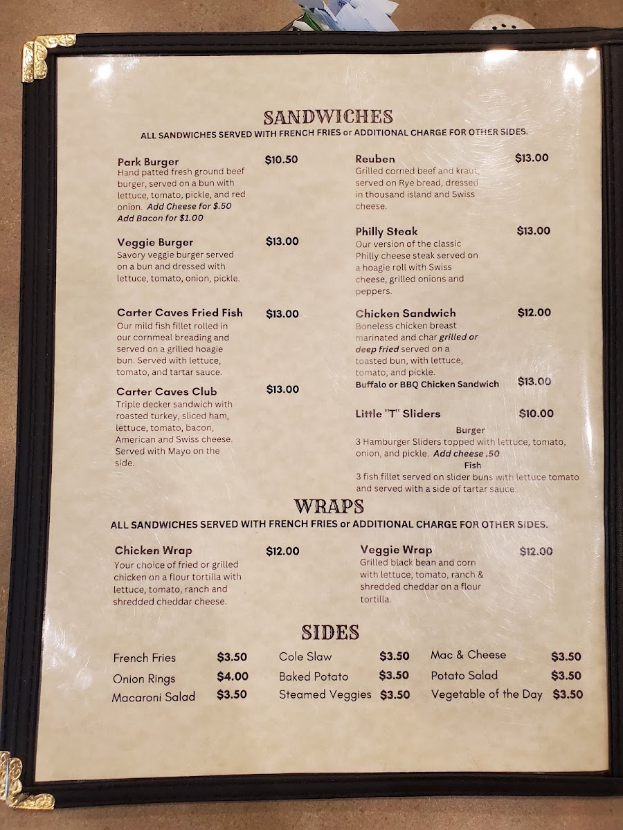 Tierney's Cavern Menu Photo 3