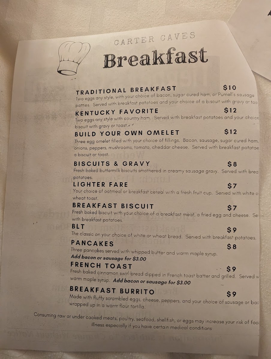 Tierney's Cavern Menu Photo 5