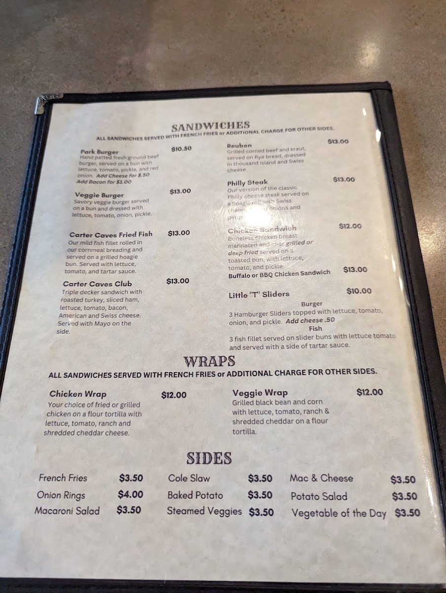 Tierney's Cavern Menu Photo 6