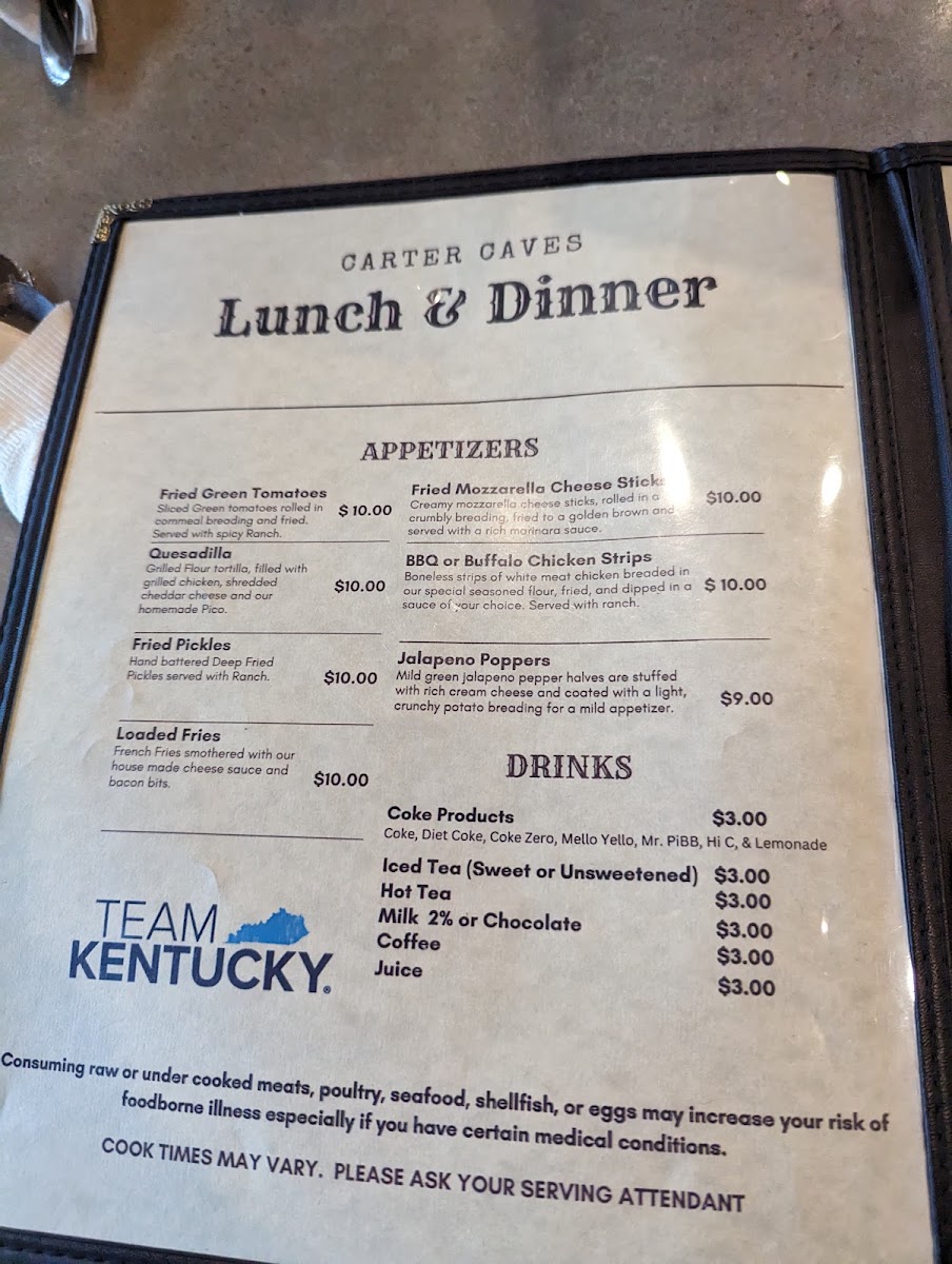 Tierney's Cavern Menu Photo 8