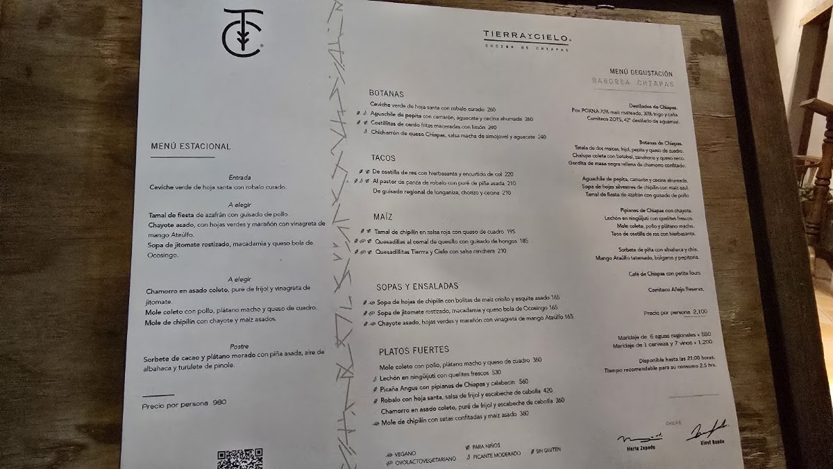 Tierra Y Cielo Restaurante Menu Photo 4