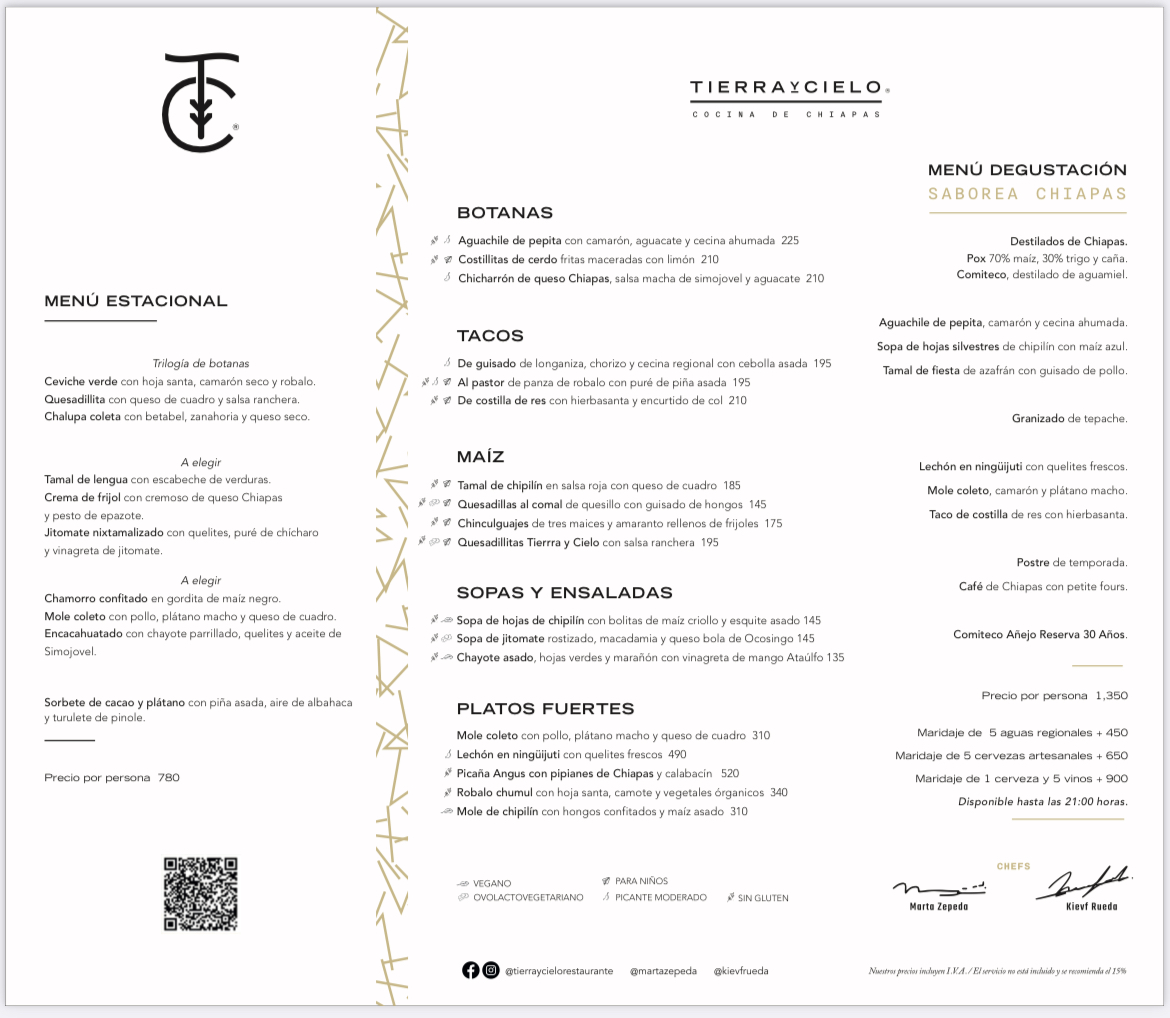 Tierra Y Cielo Restaurante Menu Photo 6