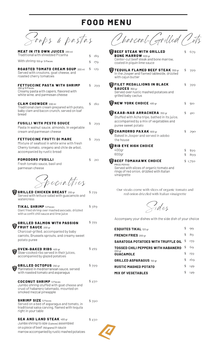 Tikal Aguascalientes Menu Photo 5