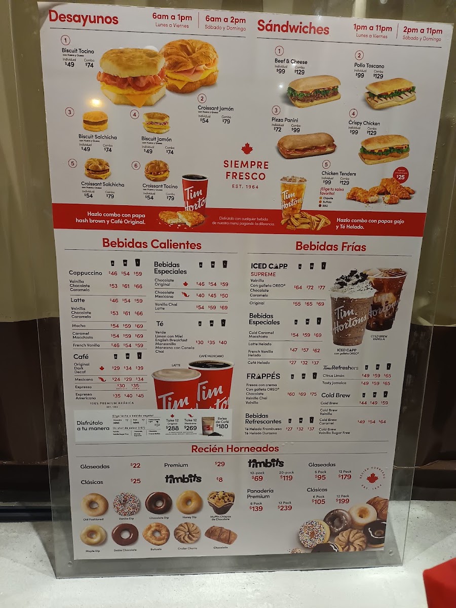 Tim Hortons Salitre Menu Photo 2