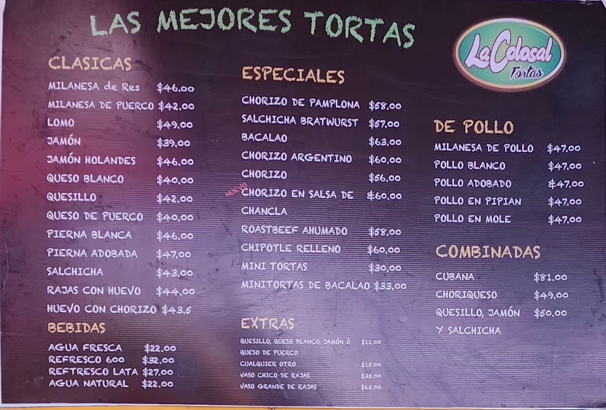 Tortas La Colosal Menu Photo 3