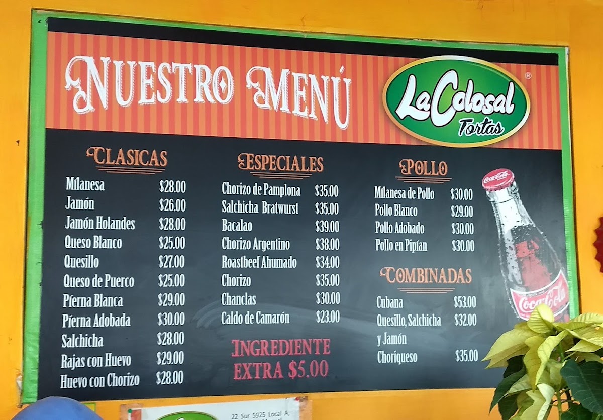 Tortas La Colosal Menu Photo 7