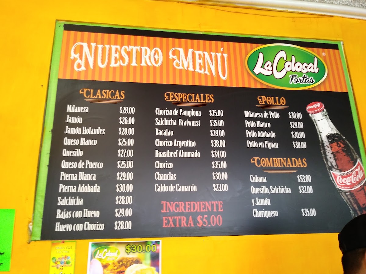 Tortas La Colosal Menu Photo 8