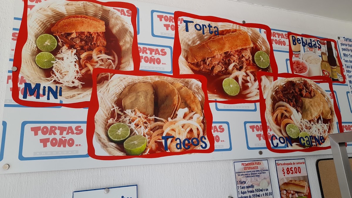 Tortas Tono Lomas Universidad Menu Photo 6