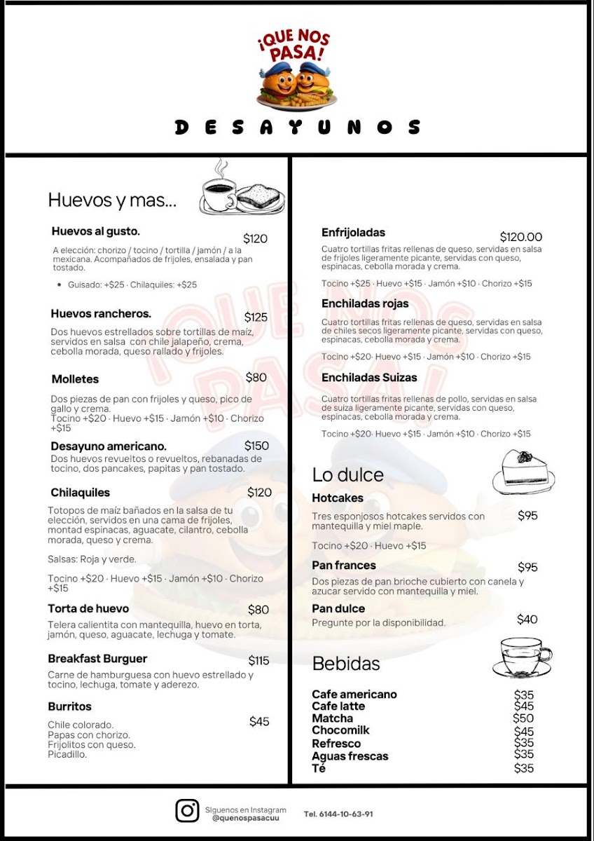 Tortas Y Hamburguesas Que Nos Pasa Menu Photo 3
