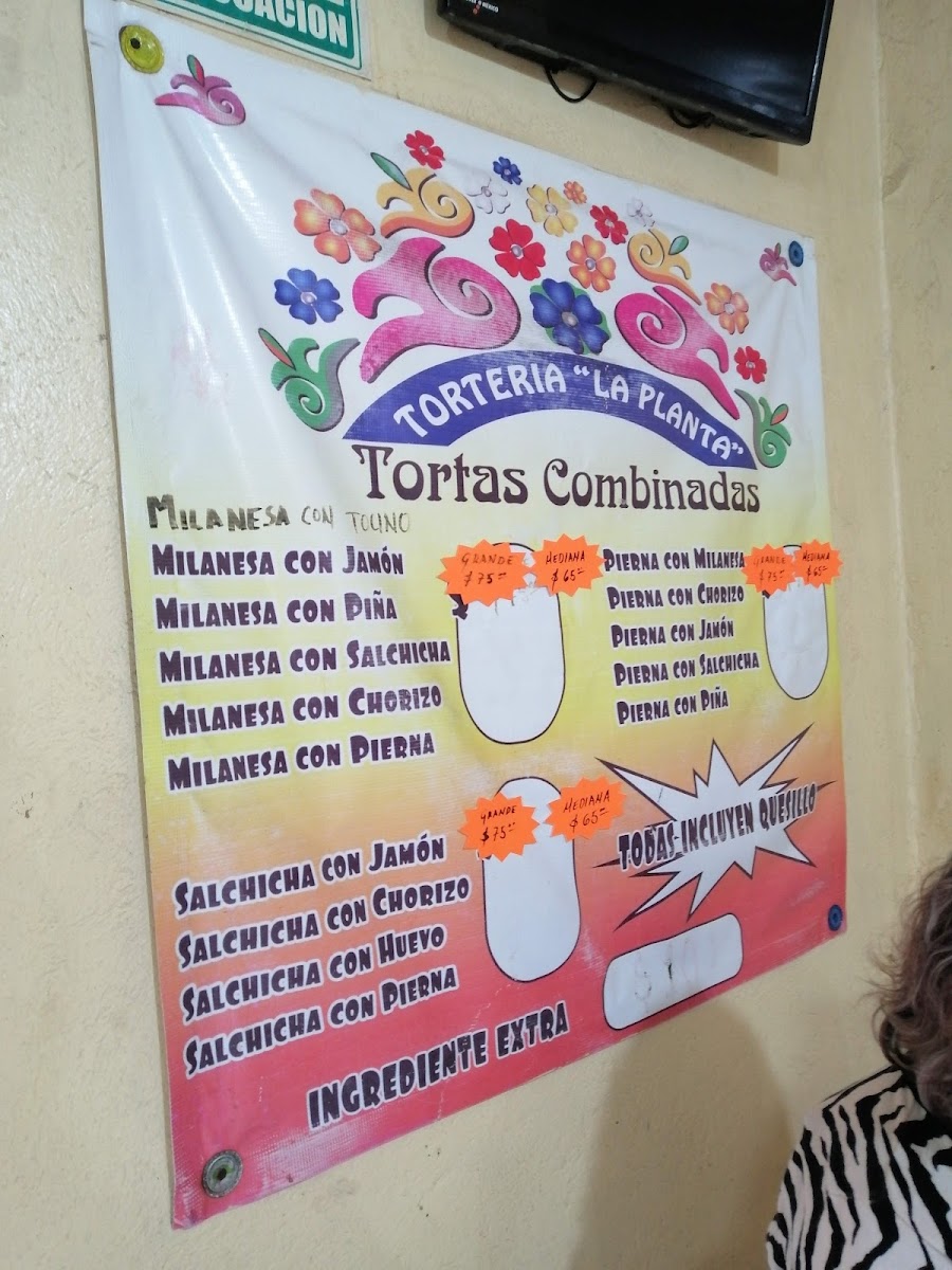 Torteria La Planta Menu Photo 2