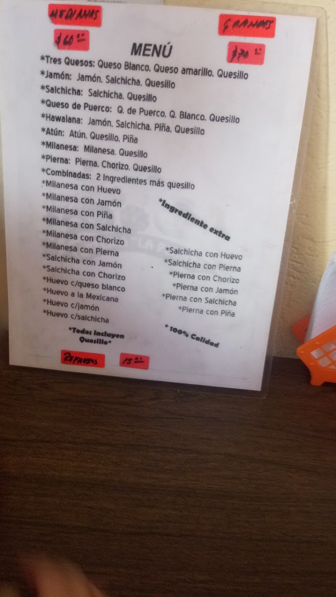 Torteria La Planta Menu Photo 4