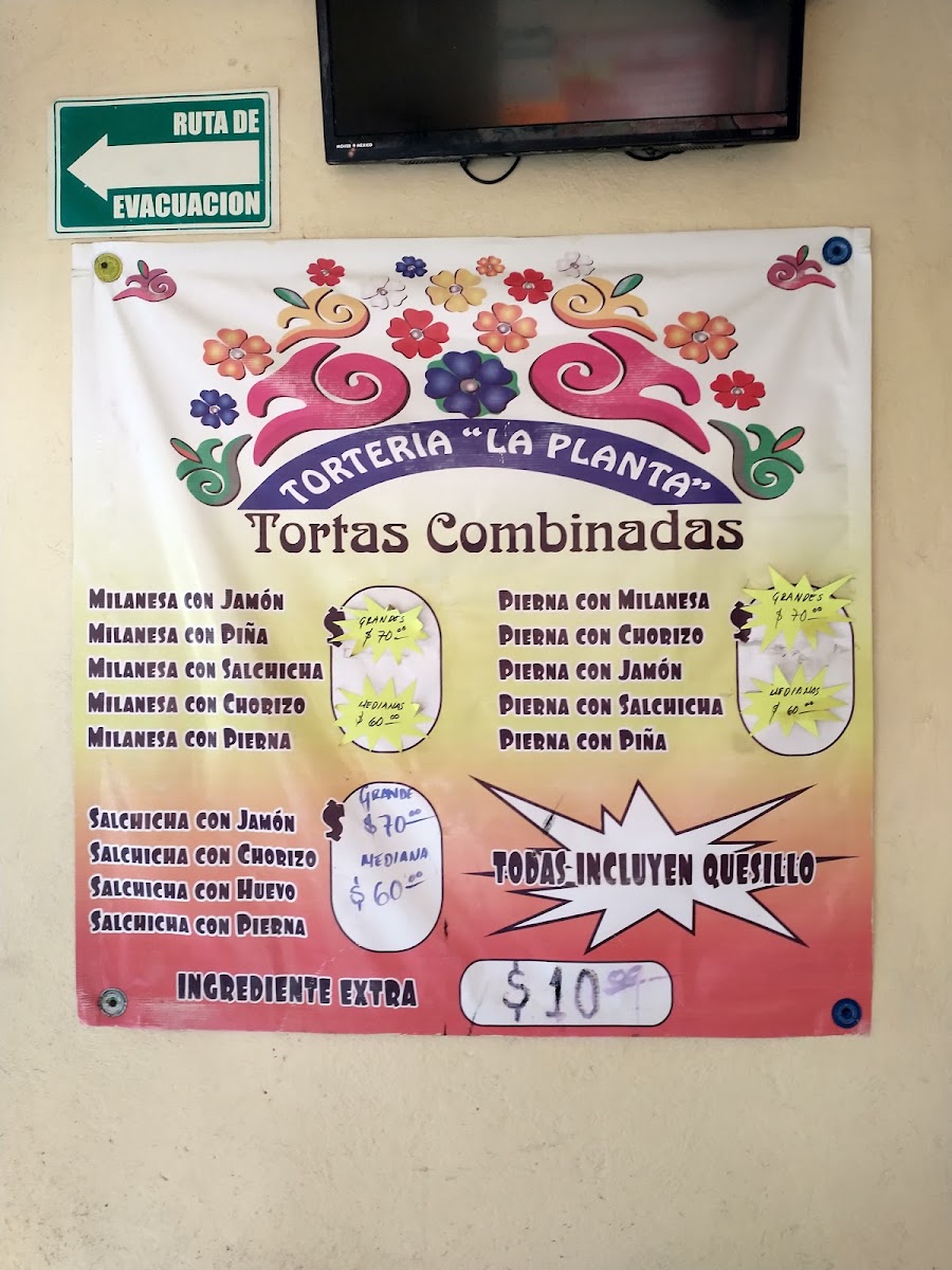 Torteria La Planta Menu Photo 6