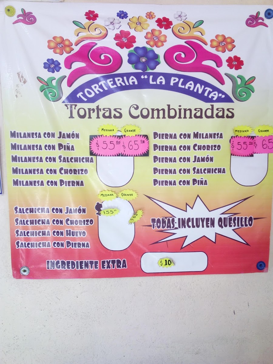 Torteria La Planta Menu Photo 7