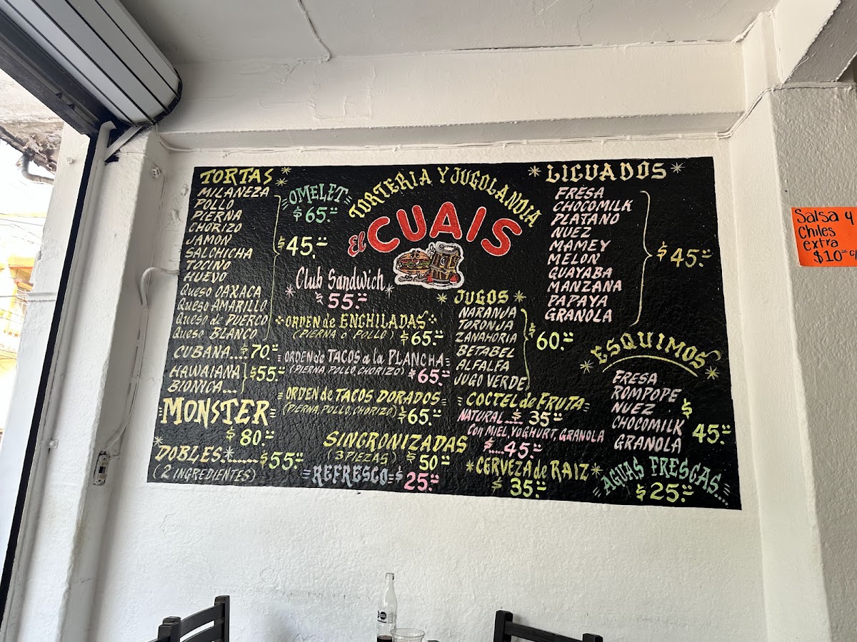 Torteria Y Jugeria 'el Cuais' Menu Photo 3