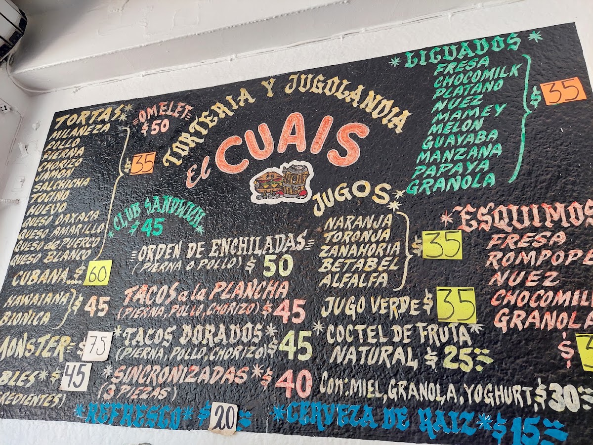 Torteria Y Jugeria 'el Cuais' Menu Photo 5