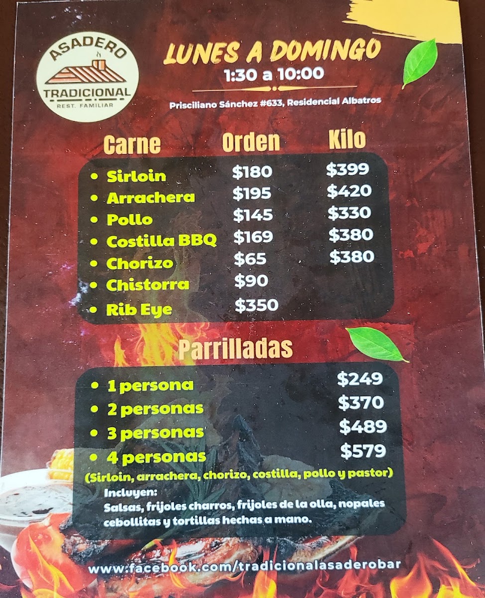 Tradicional Asadero Bar Menu Photo 4