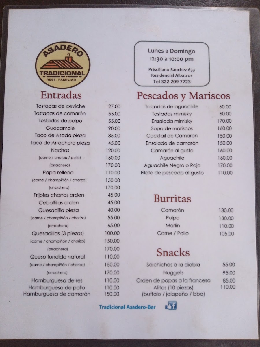 Tradicional Asadero Bar Menu Photo 9