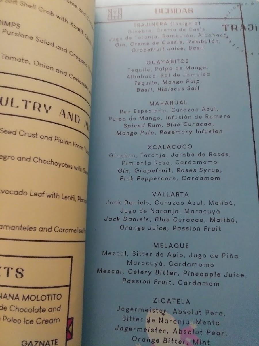 Trajinera At Xcaret Menu Photo 3