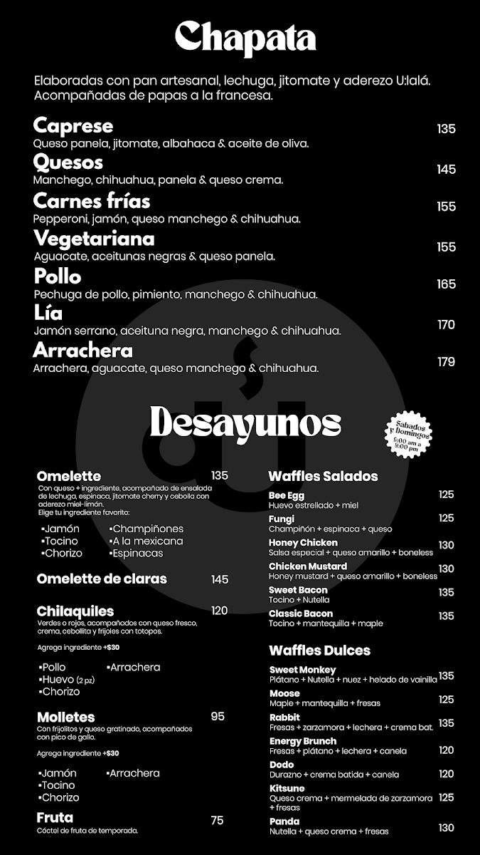 Ulala Cafe Menu Photo 3
