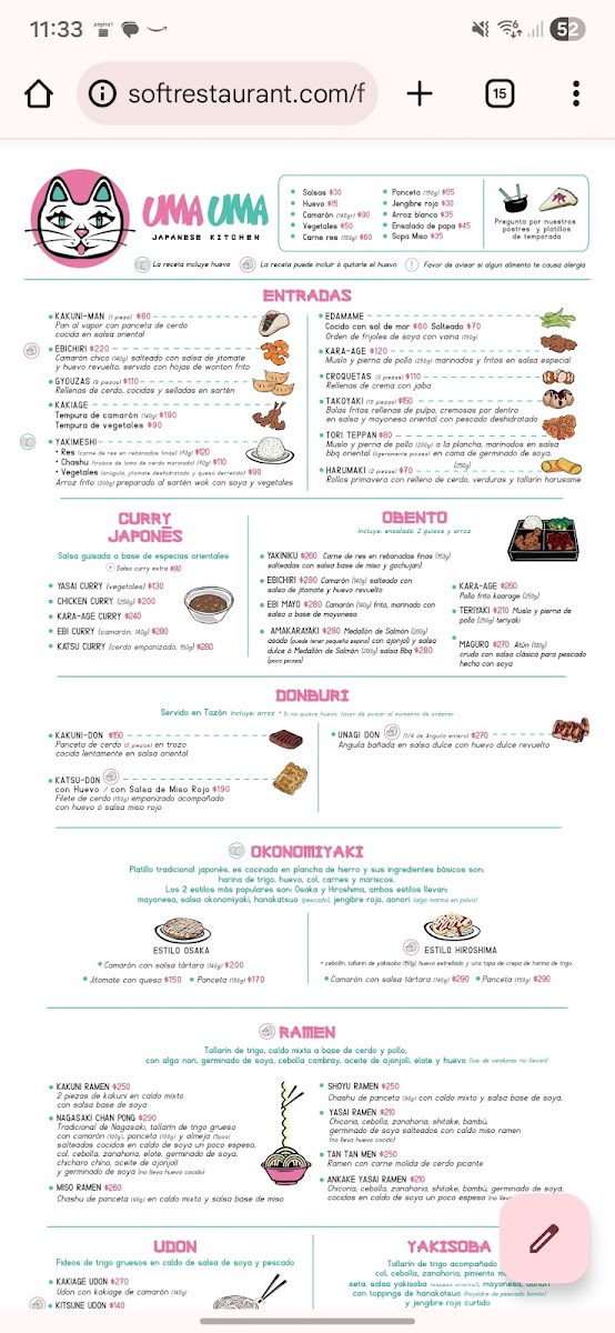 Uma Uma Japanese Kitchen Menu Photo 3