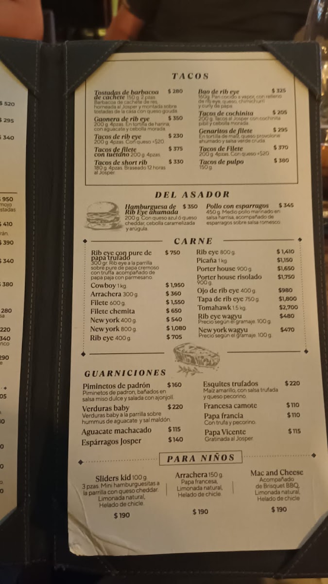V Asador De Brasa Menu Photo 5