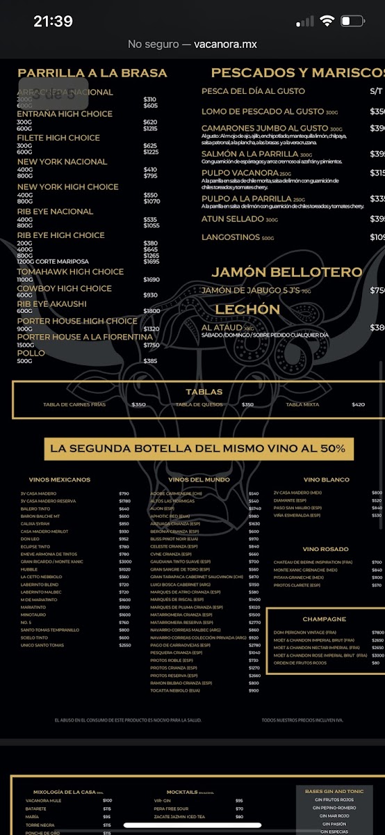 Vacanora Restaurante Menu Photo 5