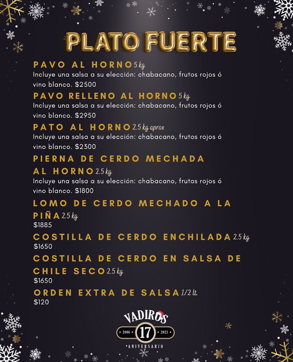 Vadiros Menu Photo 2