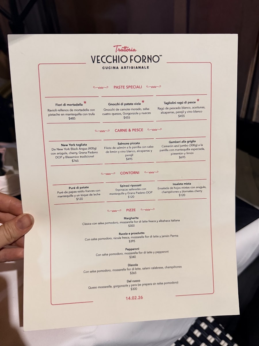 Vecchio Forno Menu Photo 2