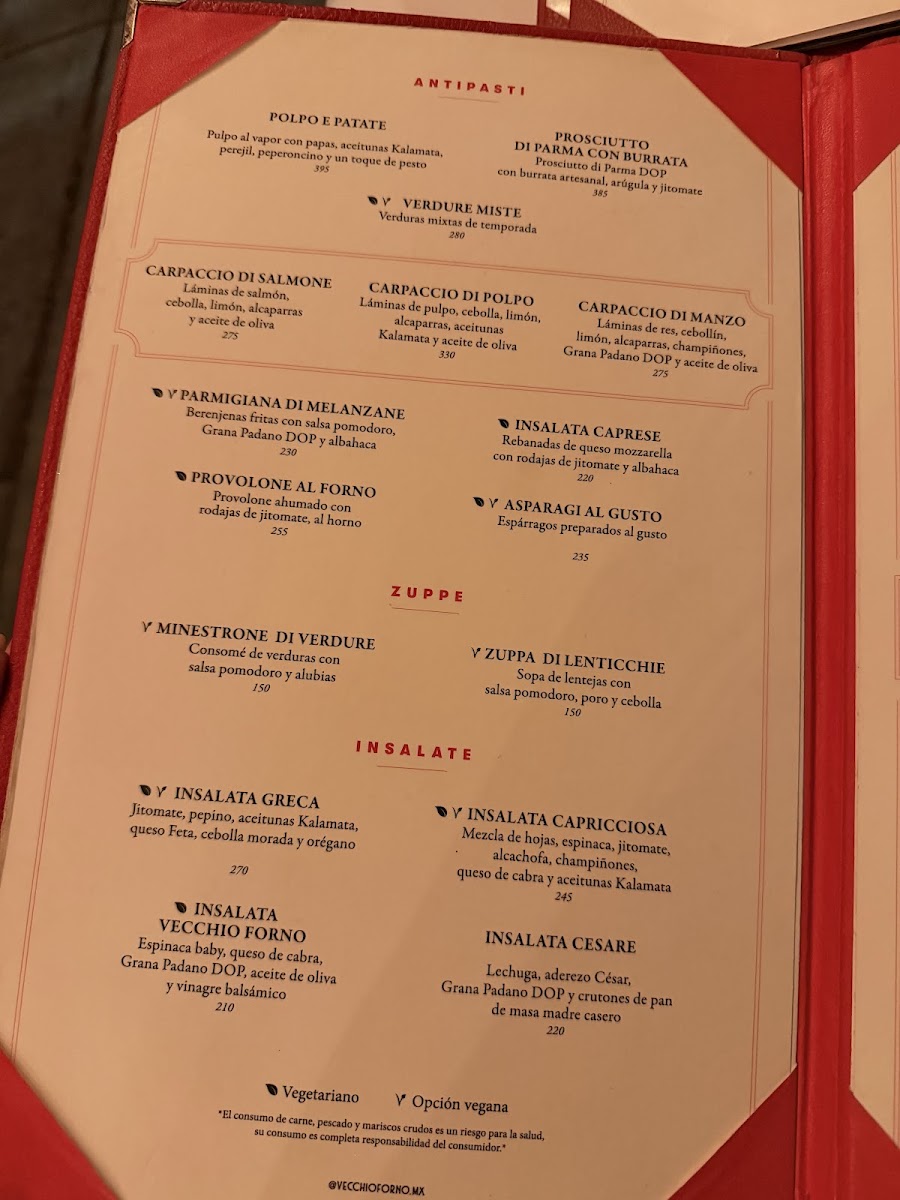 Vecchio Forno Menu Photo 7