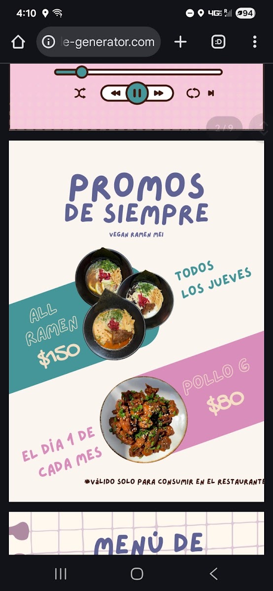 Vegan Ramen Mei Roma Menu Photo 8