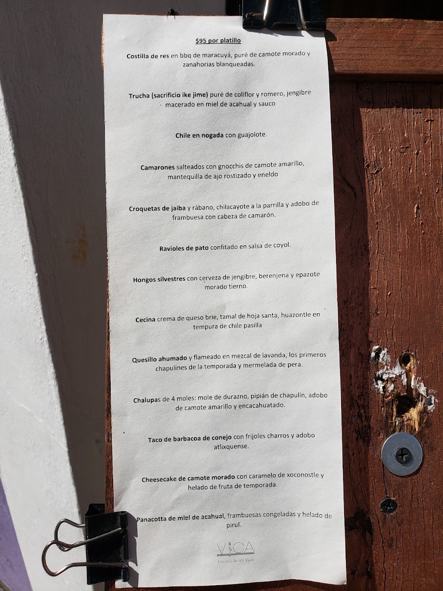 Vica Restaurant Menu Photo 5