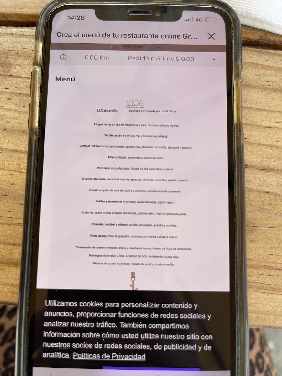 Vica Restaurant Menu Photo 6