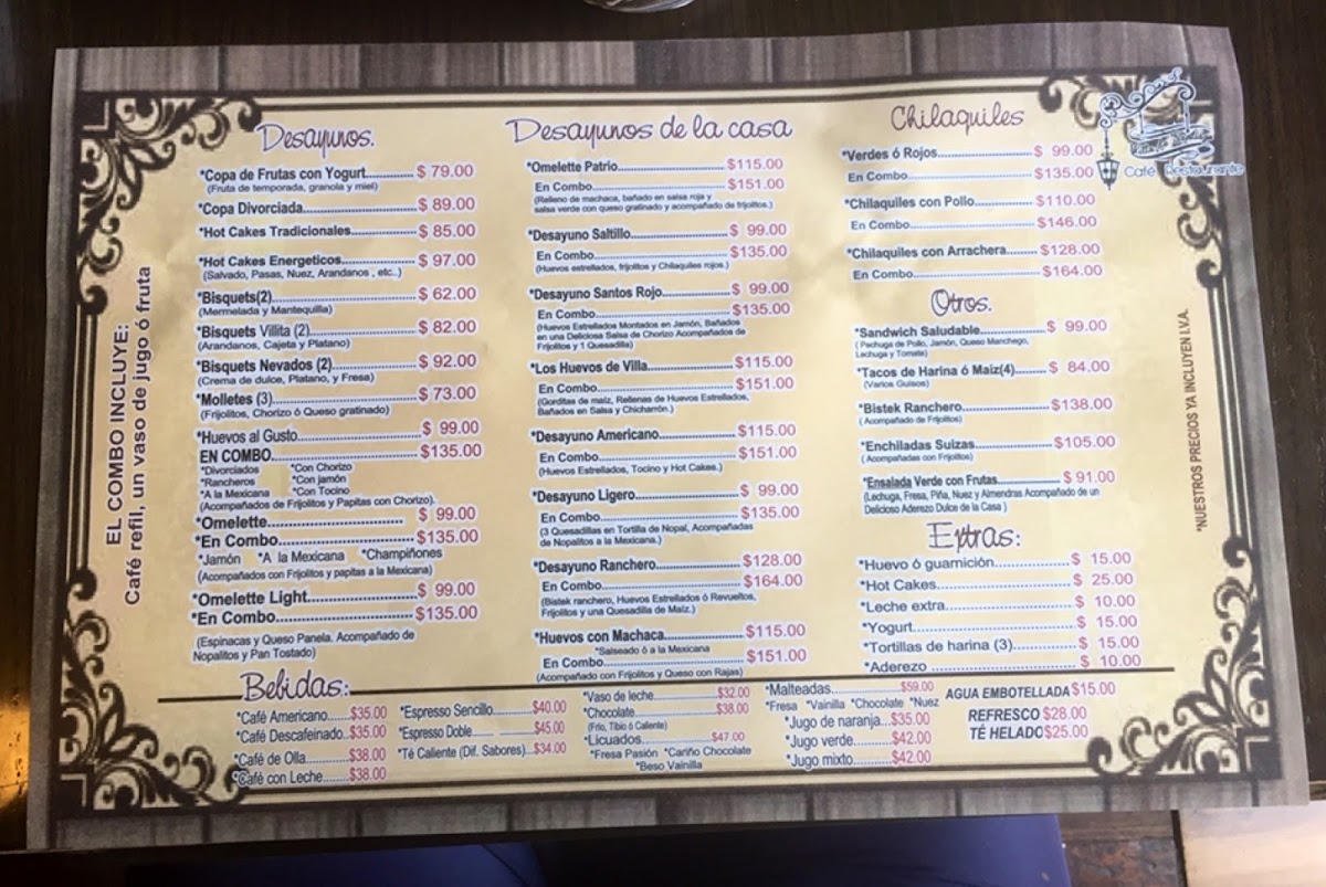 Villa De Saltillo Menu Photo 8