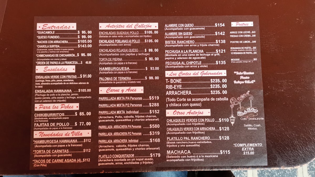 Villa De Saltillo Menu Photo 9