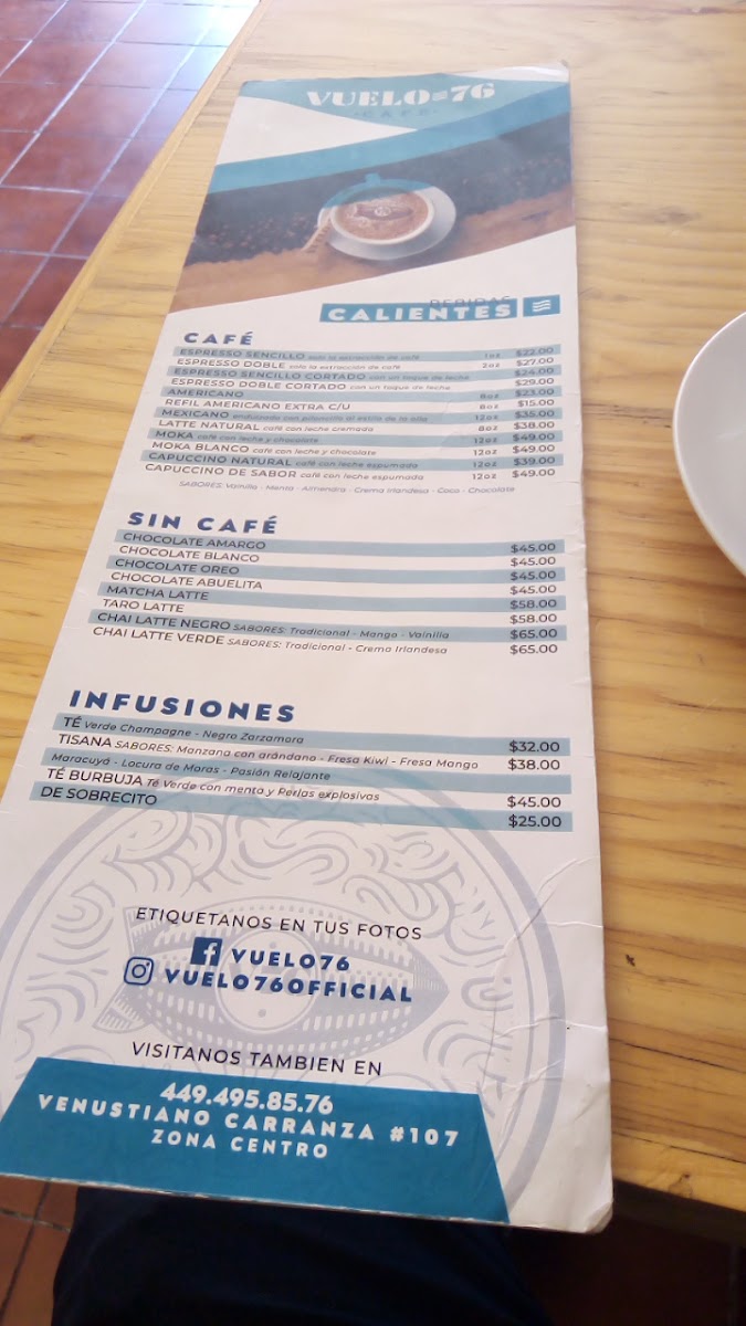 Vuelo76 Menu Photo 2