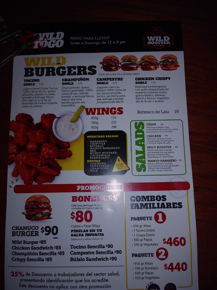 Wild Rooster Wing Bar Tijuana Menu Photo 7