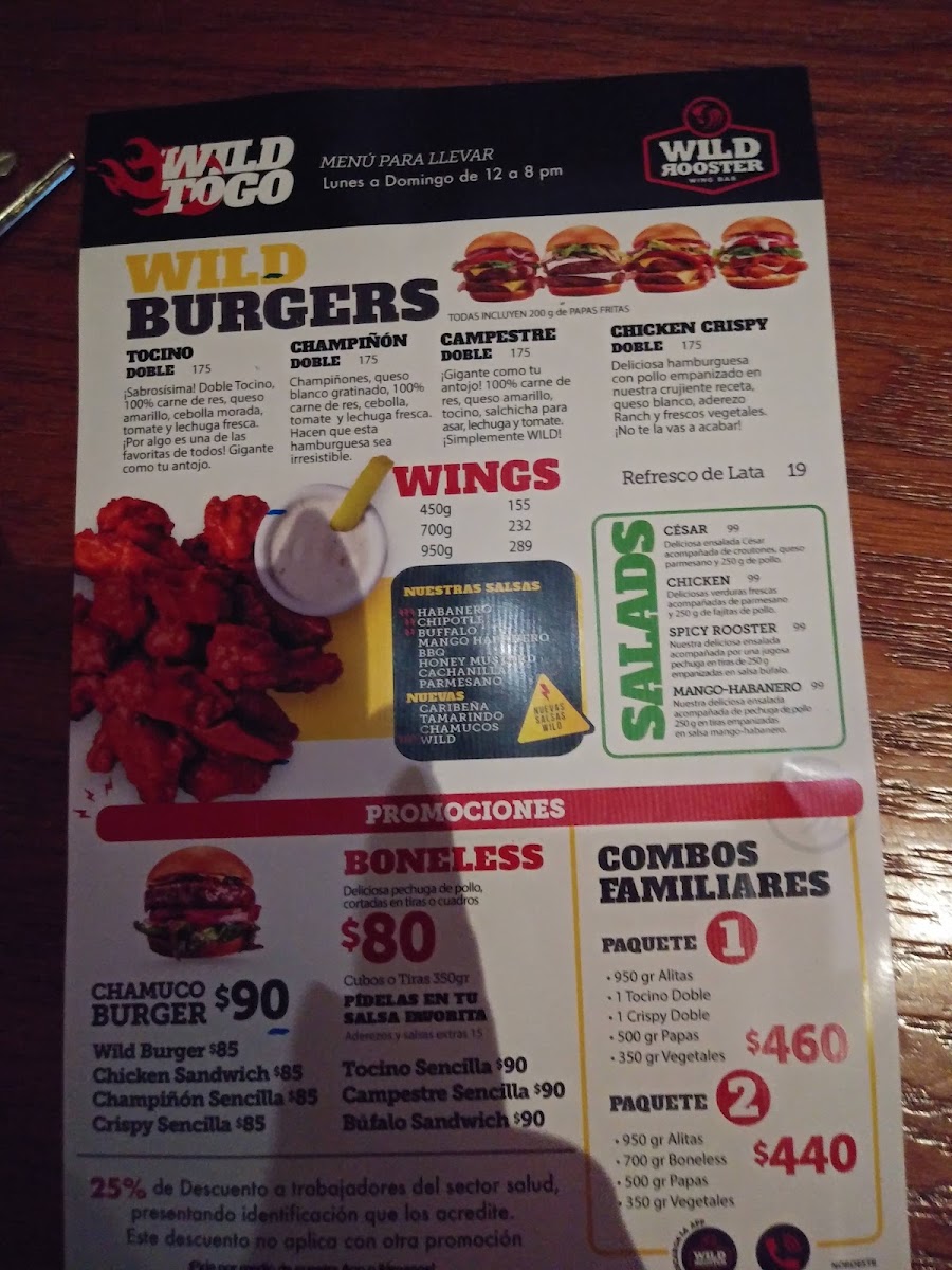 Wild Rooster Wing Bar Tijuana Menu Photo 8