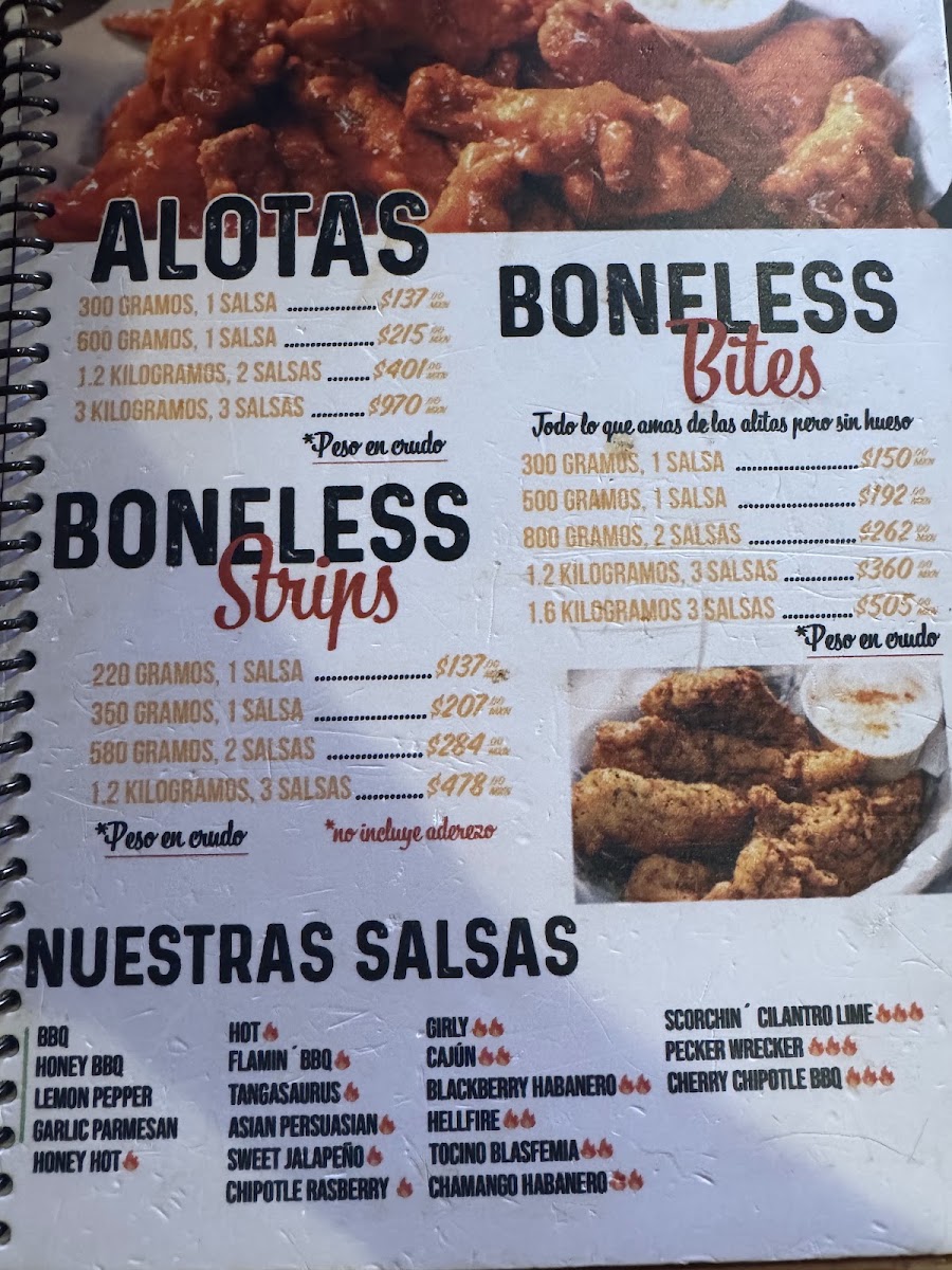 Wing Daddy's Reforma Menu Photo 2