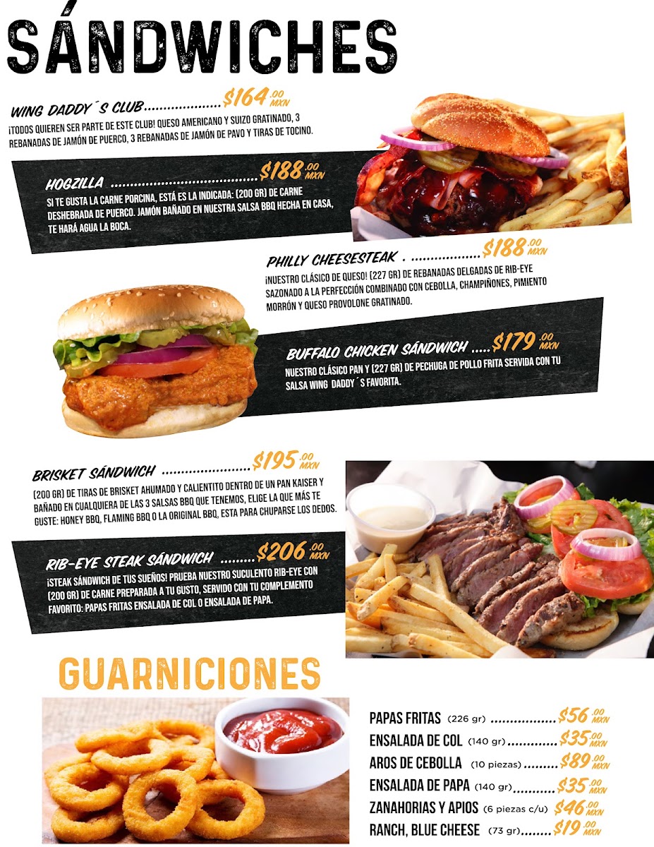 Wing Daddy's Reforma Menu Photo 4