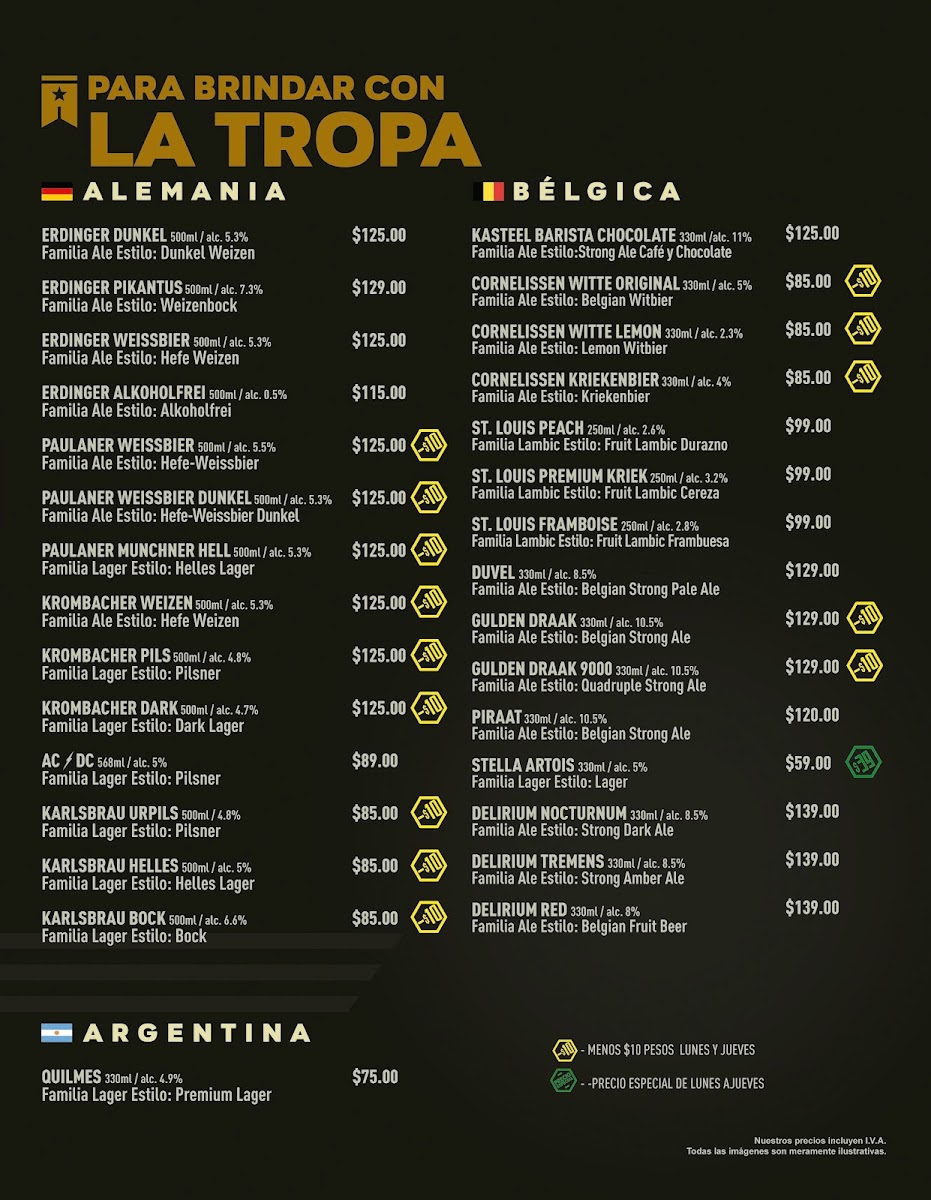 Wings Army Menu Photo 3