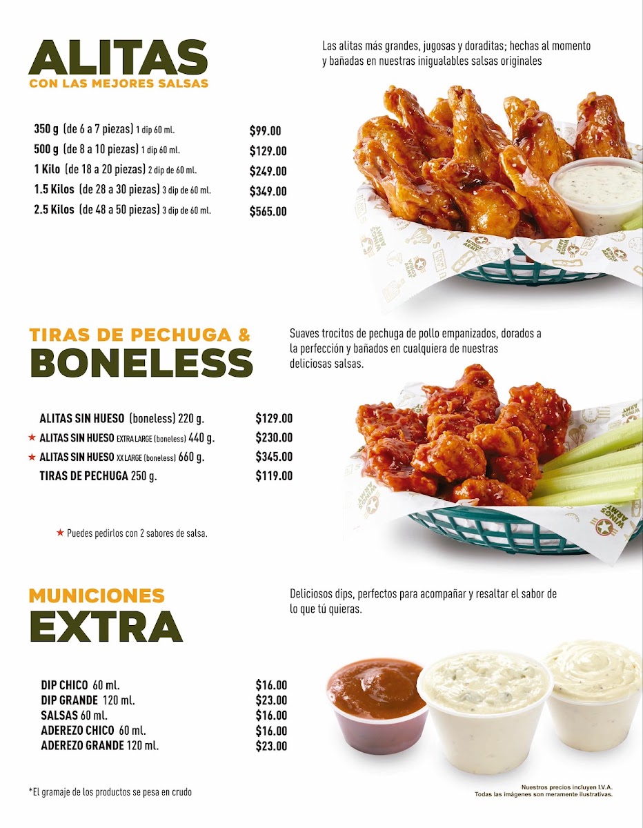 Wings Army Menu Photo 4